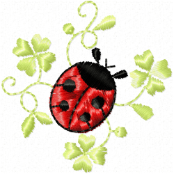 Lady Bugs Embroidery Design 4